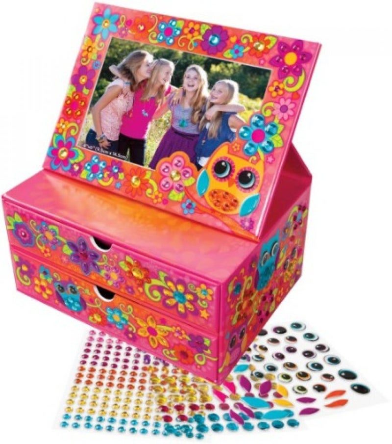 The Orb Factory Sticky Mosaics Flip Frame Jewelry Box